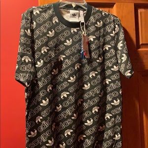 adidas Originals adicolor Monogram T-Shirt Black M